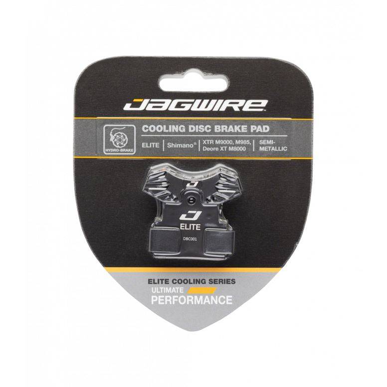 Jagwire Elite Cooling disc brake pads for Shimano MTB older models, black, component for mountain bike braking system