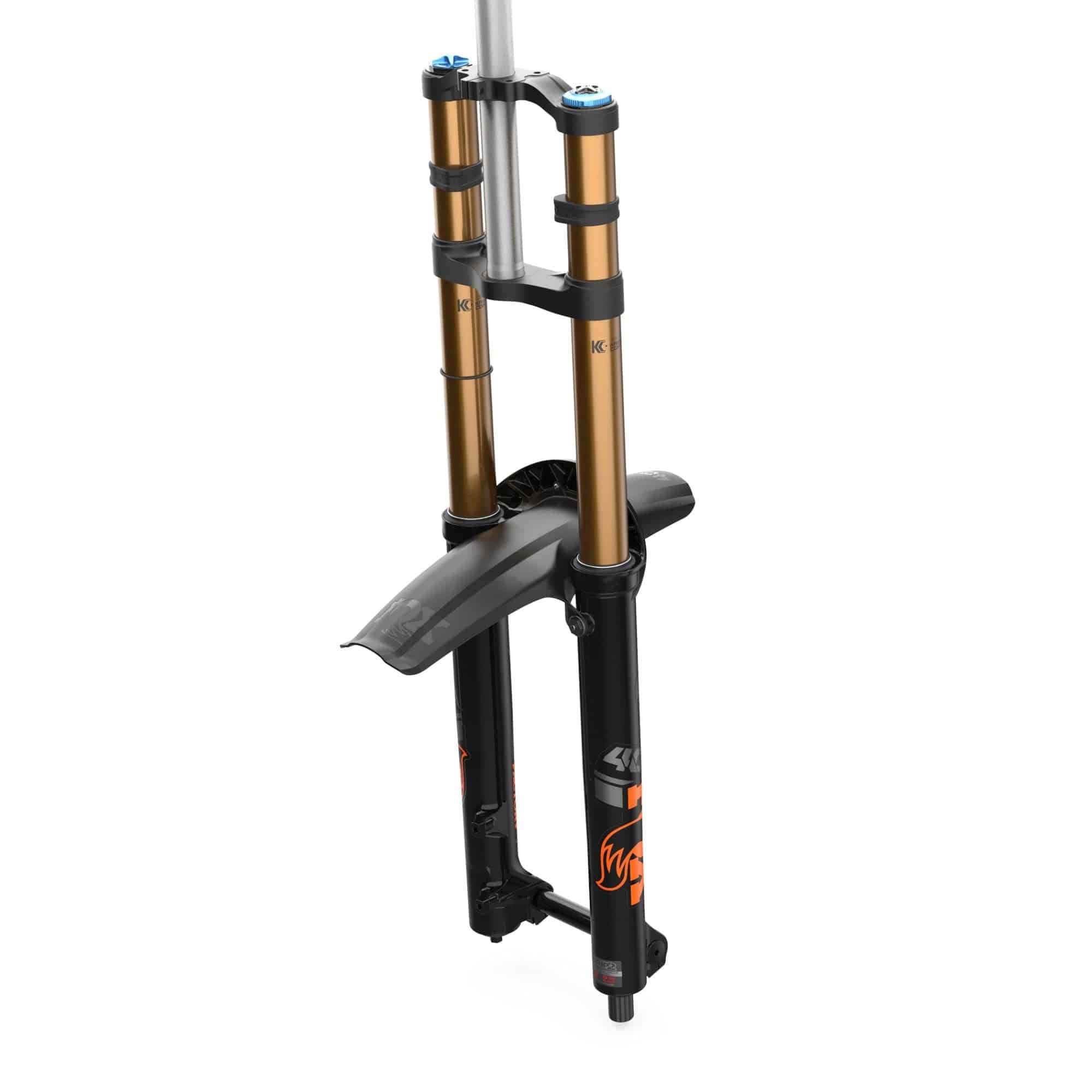 Fox Fork 40 Mud Guard 2021 with 4-Point Direct Mount, designed for suspension protection on mountain bike forks.
