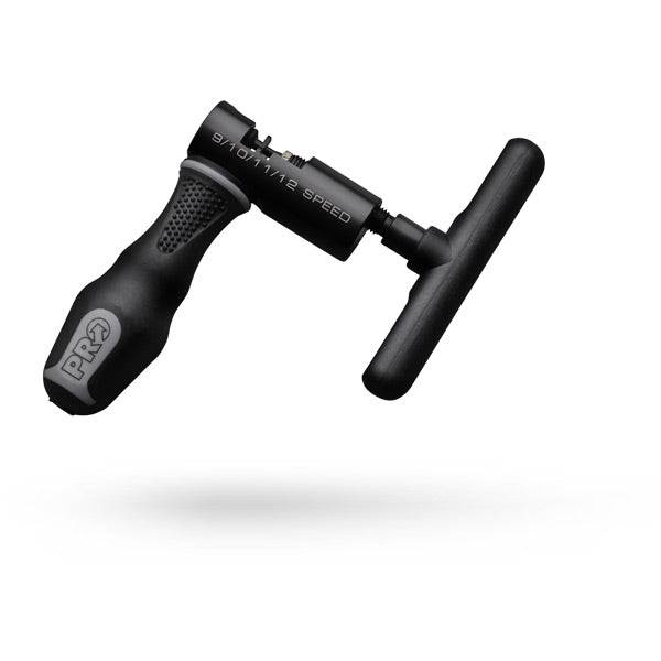 PRO Chain Tool for 9 to 12-speed bike chains, durable workshop rivet extractor for easy chain maintenance and repair.