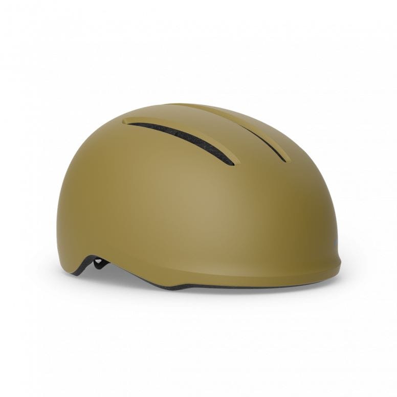 MET Vibe Mips helmet with integrated USB LED light for urban e-bike safety, featuring a sleek design and adjustable straps.