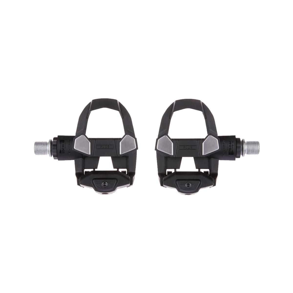 LOOK Keo Classic 3 Plus road pedals with stainless steel platform and adjustable tension, shown mounted on a bicycle crank.