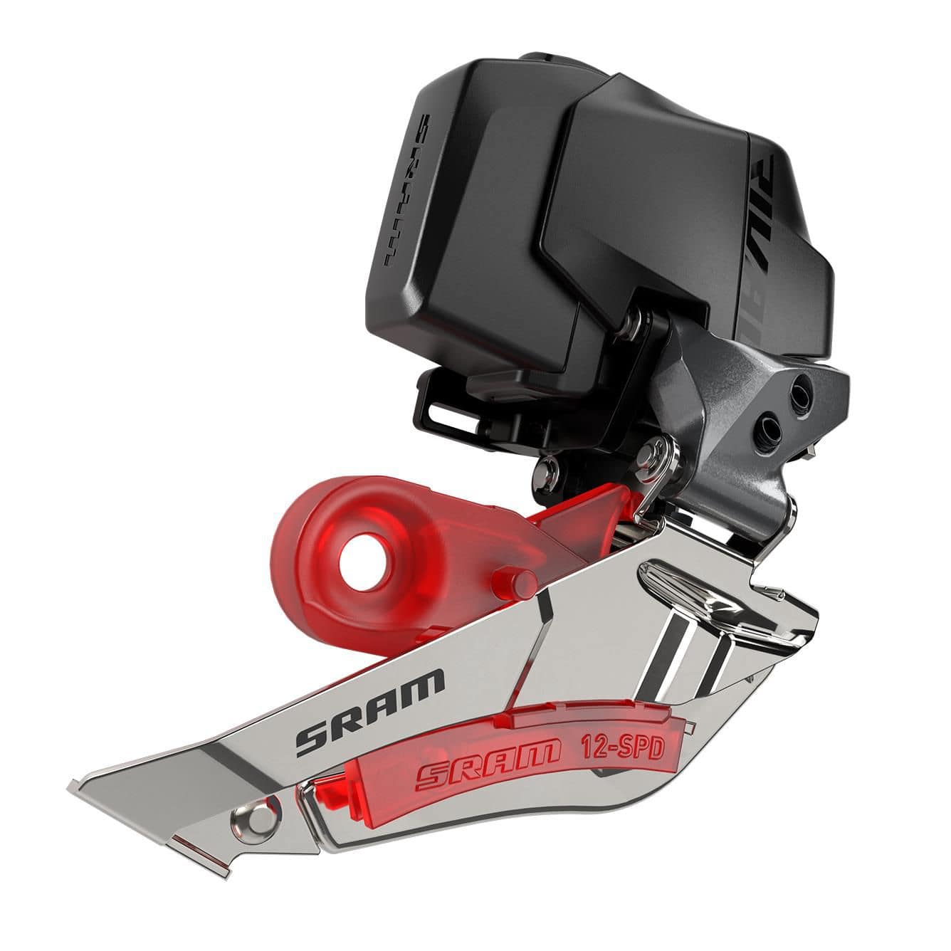 SRAM Rival AXS front derailleur D1 braze-on wireless eTap shift black with battery compartment, component for bike drivetrain system