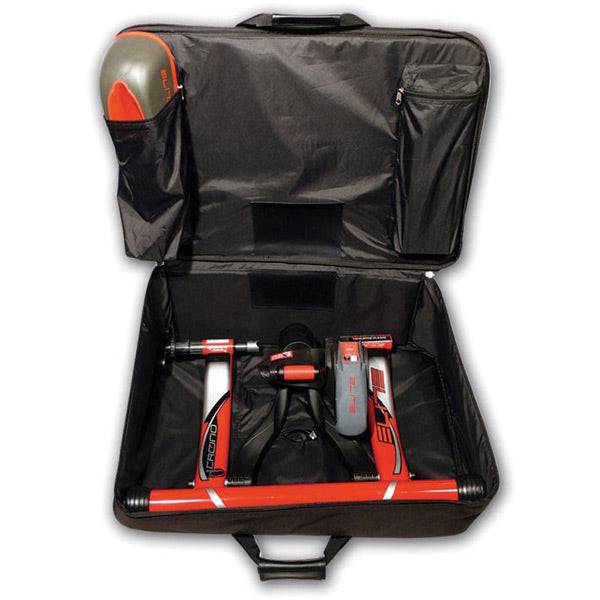 Elite Vaiseta Turbo Trainer Bag with internal pockets, designed for easy storage and transport of Elite bike trainers.
