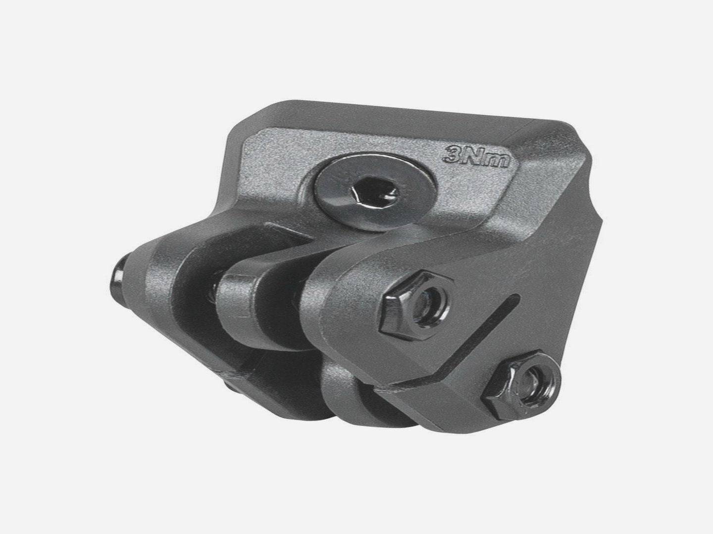 Trek Madone SLR Gen 7 integrated bar stem with Blendr bases for accessory mounts, featuring sleek aerodynamic design.