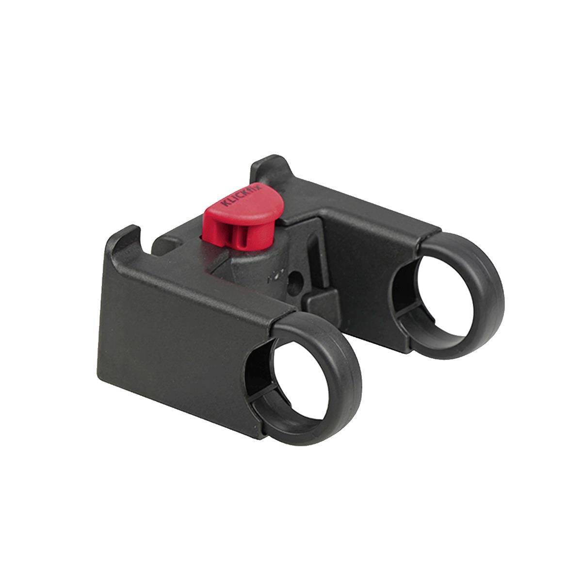 Rixen-Kaul KLICKfix handlebar adapter for bike bar bags and baskets, securely attaching accessories to bicycle handlebars.