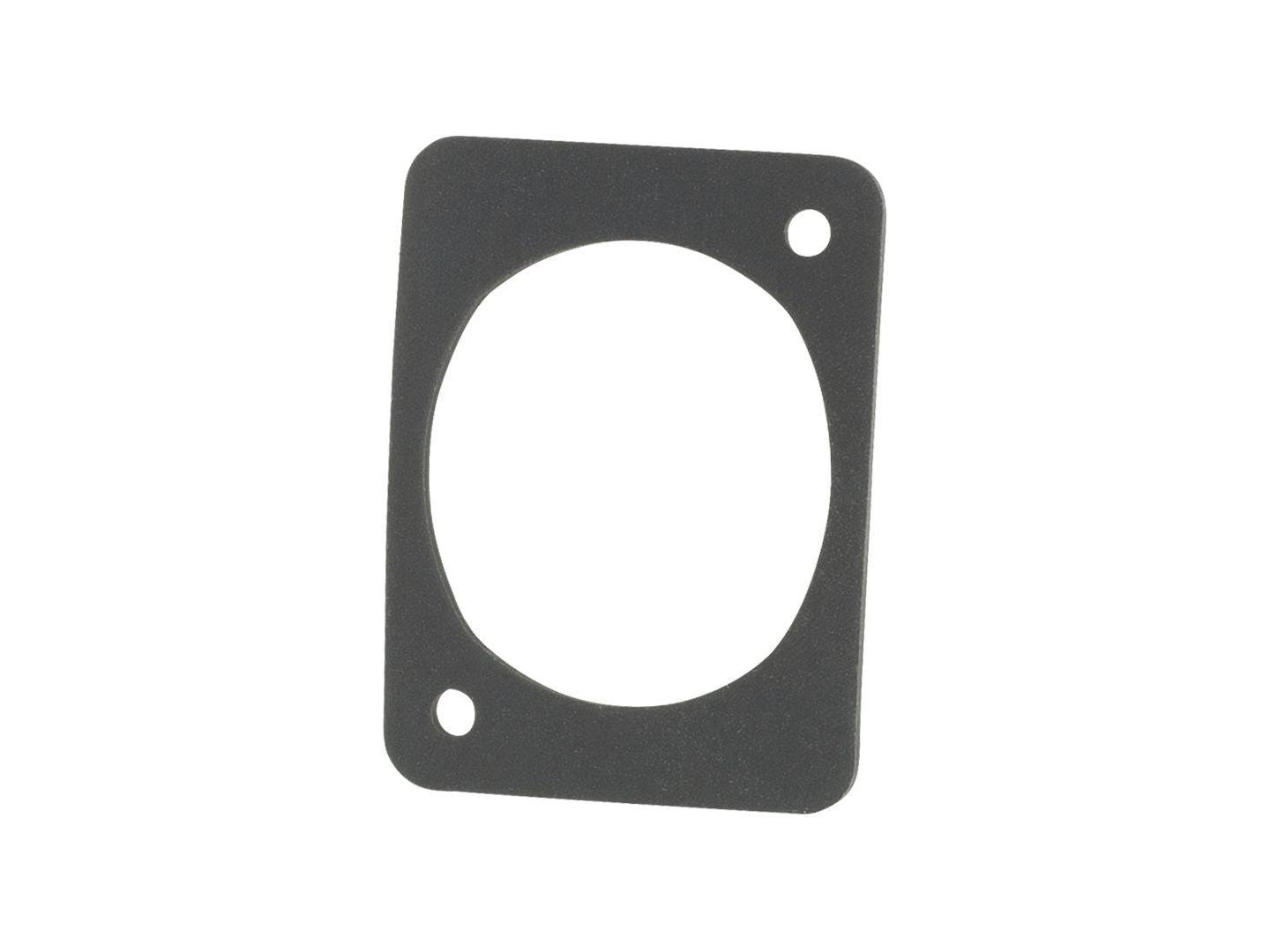 Trek black charge port cover spacer, 1.5mm x 33.3mm, for bike protection components, shown on a bicycle part.