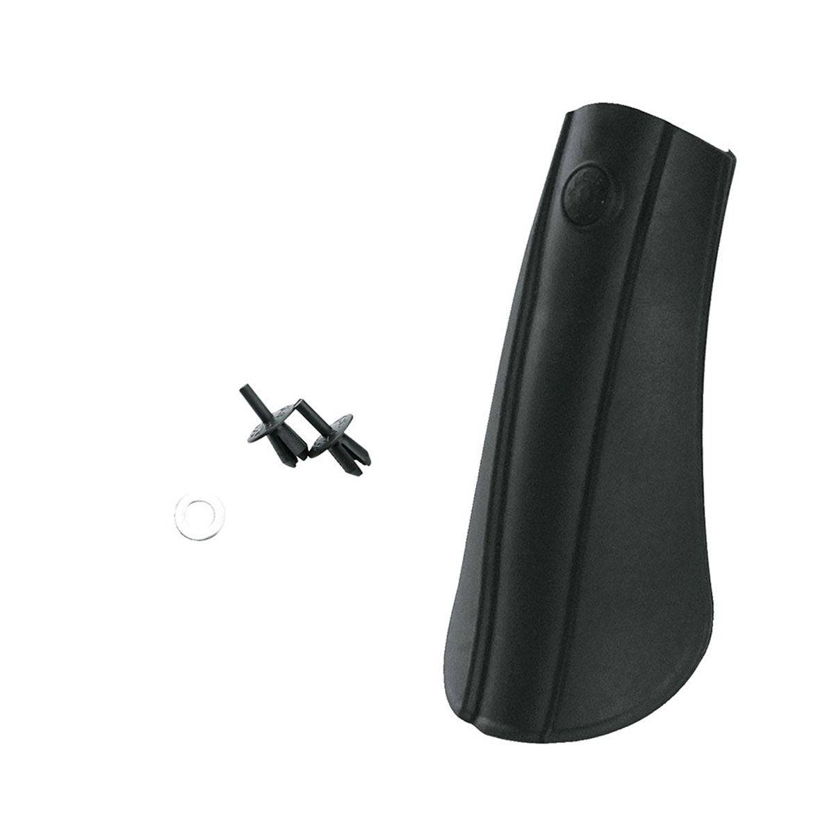 SKS XXL mudguard spoiler extension accessory for bikes, 15cm long and 45mm wide, enhancing mud protection and bike cleanliness