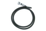 Topeak Chuckhead DX upgrade kit in black with pressure release button and mounting hardware for bicycle pumps.