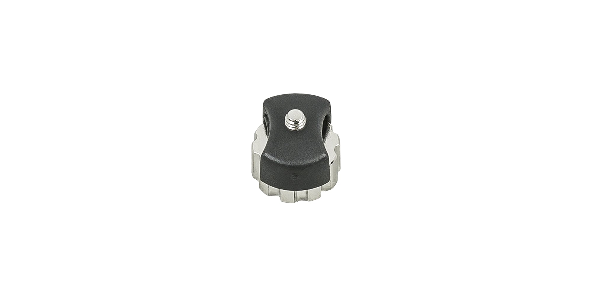 Bontrager threaded wheel magnet in black and silver for universal speed sensors, bicycle component accessory.