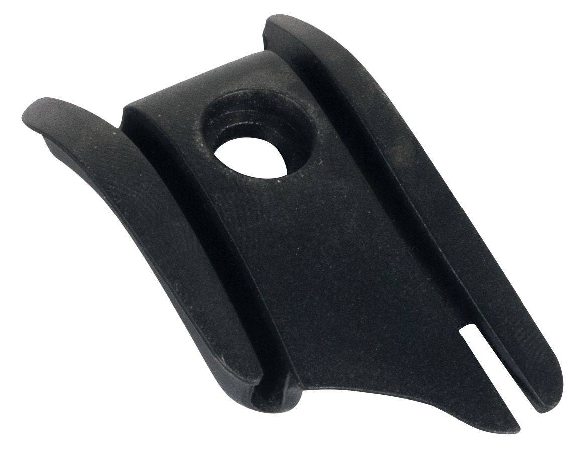 Trek Madone 6 Series bottom bracket cable guide in black, durable component for bike cable routing and stability.