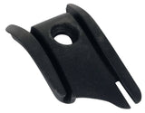 Trek Madone 6 Series bottom bracket cable guide in black, durable component for bike cable routing and stability.