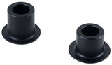 Black Bontrager Rhythm Elite/Pro 12mm axle end cap for 142/148mm rear hubs, shown on a bicycle component.