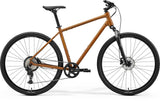 Merida Crossway 20 MY26 hybrid bike with 700c wheels, comfortable urban and commuter design, black frame with ergonomic features