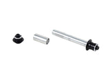 Bontrager Affinity Elite Race Lite rear axle kit for MTB bikes, 135mm length, black, showing the axle and components.