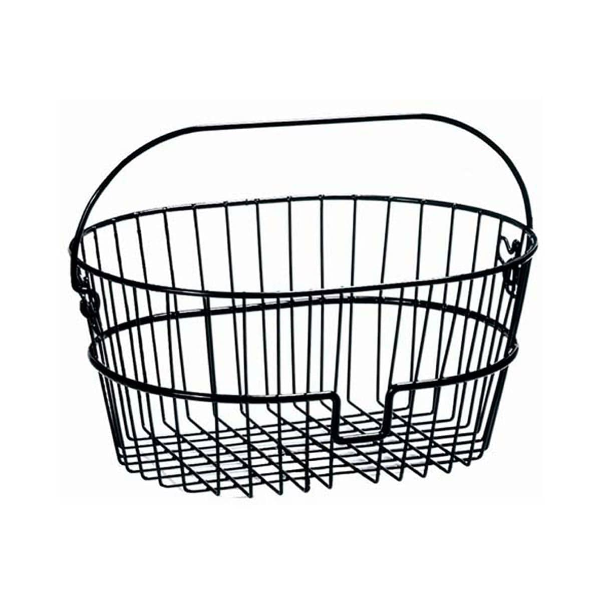 Rixen-Kaul 16L wire shopping basket with KLICKfix handlebar adapter for easy bike cargo attachment.