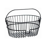 Rixen-Kaul 16L wire shopping basket with KLICKfix handlebar adapter for easy bike cargo attachment.