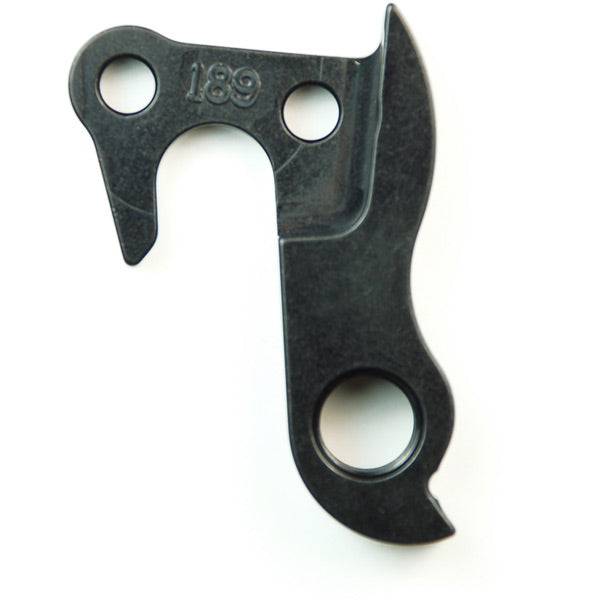 Wheels Manufacturing CNC machined derailleur hanger dropout for bicycle components, designed for easy replacement.