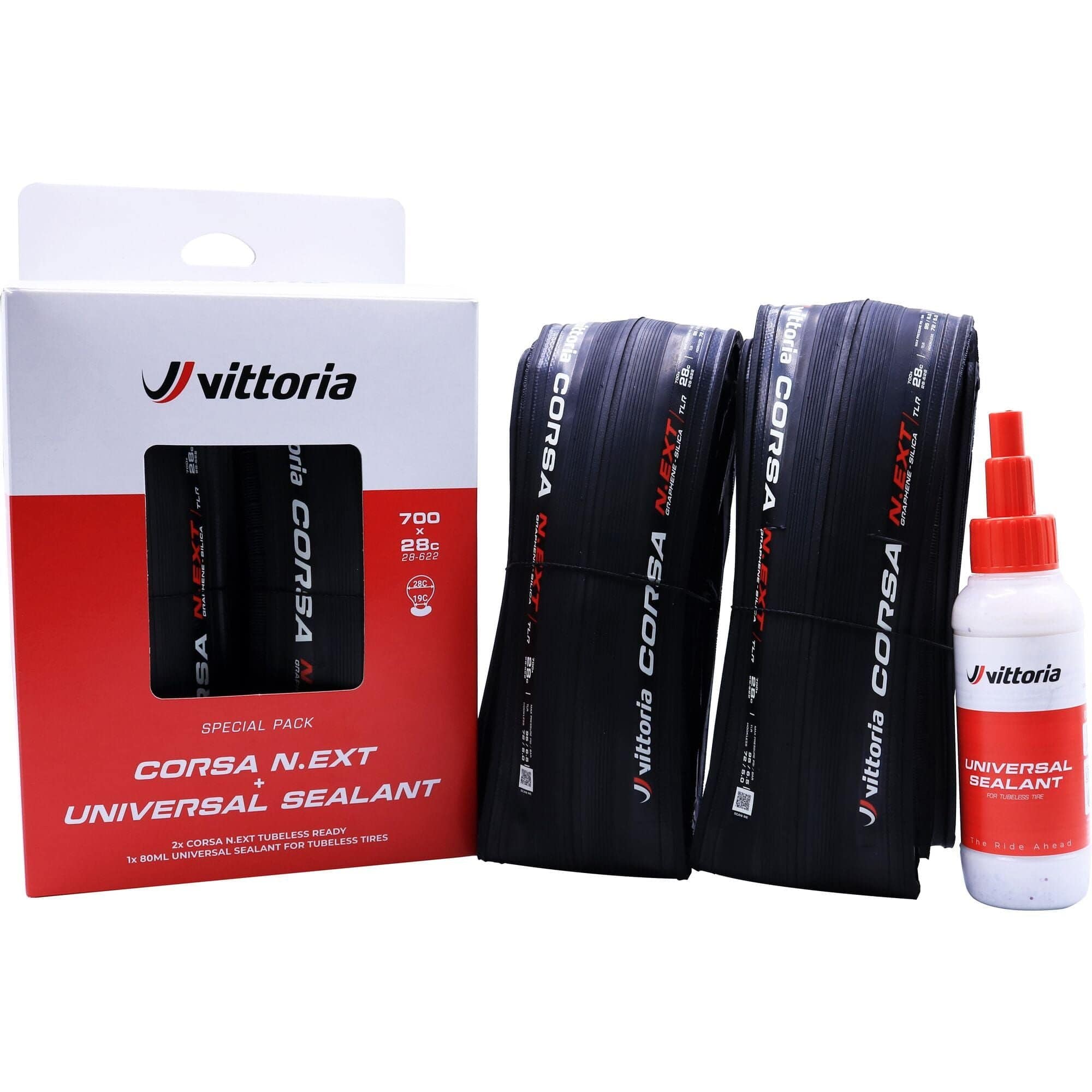 Vittoria Corsa N.EXT TLR Twin Pack with Sealant 80ml | Swinnerton Cycles