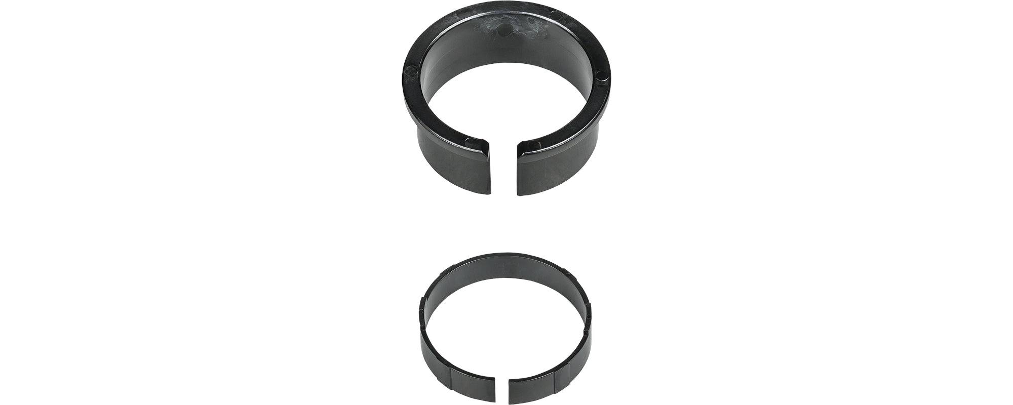 Bontrager Line Dropper Seatpost Bushing Kit in black, replacement component for dropper seatposts, includes one size bushing.