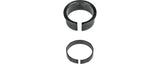 Bontrager Line Dropper Seatpost Bushing Kit in black, replacement component for dropper seatposts, includes one size bushing.