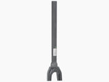 Trek Emonda SL road bike fork with 700C wheels and 40mm rake for precise steering, shown with sleek black finish and lightweight construction.