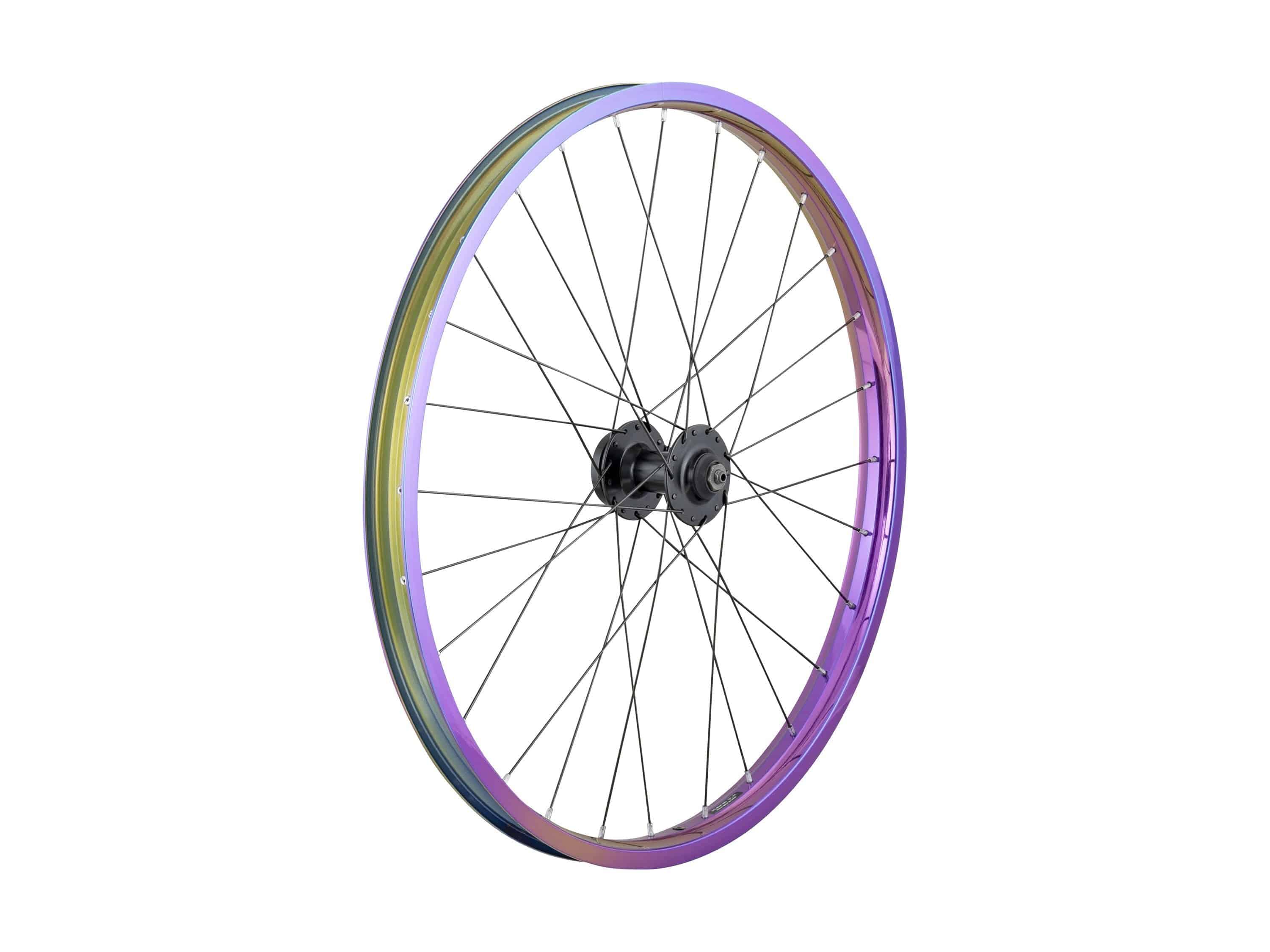 Trek 24-inch mountain bike rear wheel with 6-bolt disc brake mount, 28-hole, 8-speed compatible mountain bike component