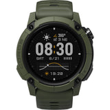 Coros Nomad outdoor GPS watch in green with adventure journal and multiple sport modes, designed for outdoor activities and tracking.