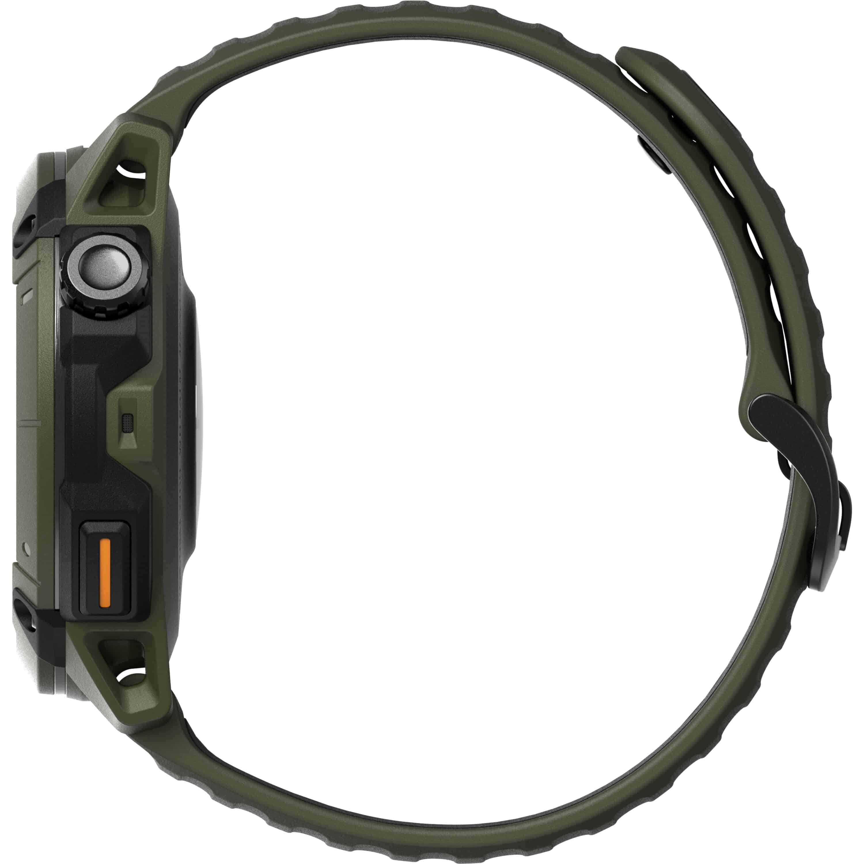 Coros Nomad outdoor GPS watch in green with digital display, adventure journal, and multiple sport modes for outdoor activities.