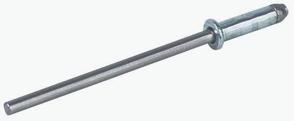 Grey Trek 11.6mm small flange rivet for bike frames, 3.2mm x 10mm fastener, component for bicycle assembly.