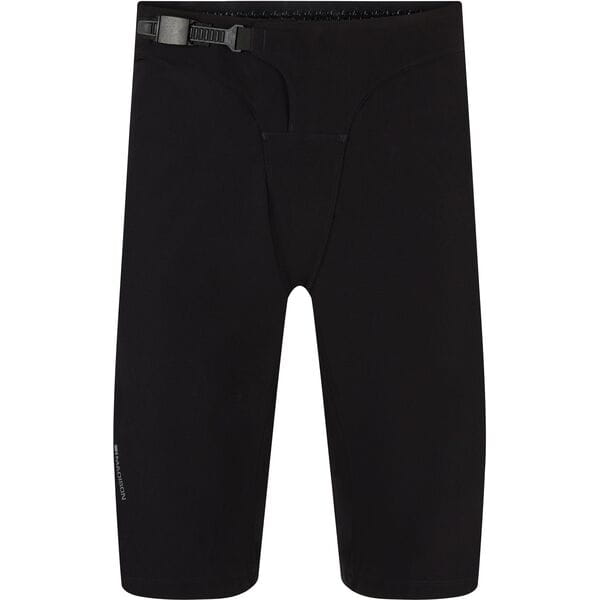 Madison Flux men's DWR stretch trail shorts with water-repellent coating and zipper pockets, suitable for outdoor activities.