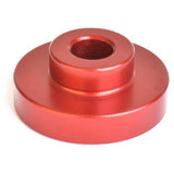 Wheels Manufacturing 6904 open bore adapter for large bearing press, used in workshop for bearing installation and maintenance.
