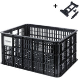 Basil Panniers & Bags - bicycle crate MIK L 40L recycled synthetic black