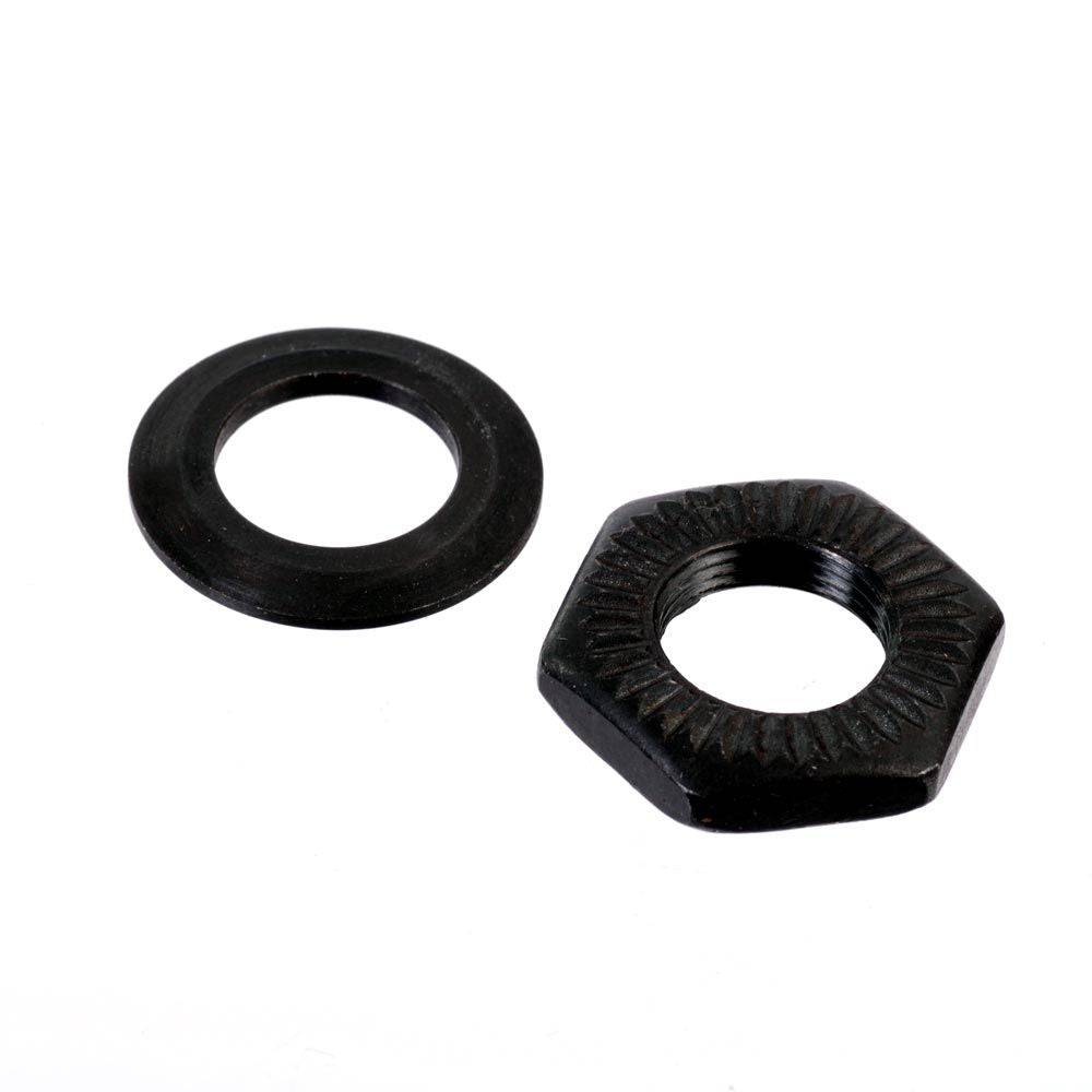 Demolition BMX rear hub cone nut replacement part for BMX bike, showcasing the metal cone nut component with threading.