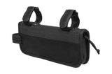 Topeak Gravel Gear Bag in black, waterproof bike frame bag designed for cycling essentials, mounted on a bicycle frame.