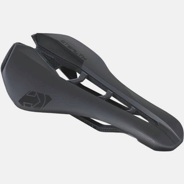 PRO Stealth Superlight Road Cycling Saddle with anatomic cut-out and carbon rails, designed for high-performance road biking.