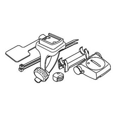 CatEye Strada Wireless Cycle Computer fitting kit for secure mounting and easy installation on bicycles.