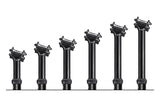 Crankbrothers Highline 3 dropper seatpost in black, 31.6mm diameter, 200mm length, designed for mountain bikes.