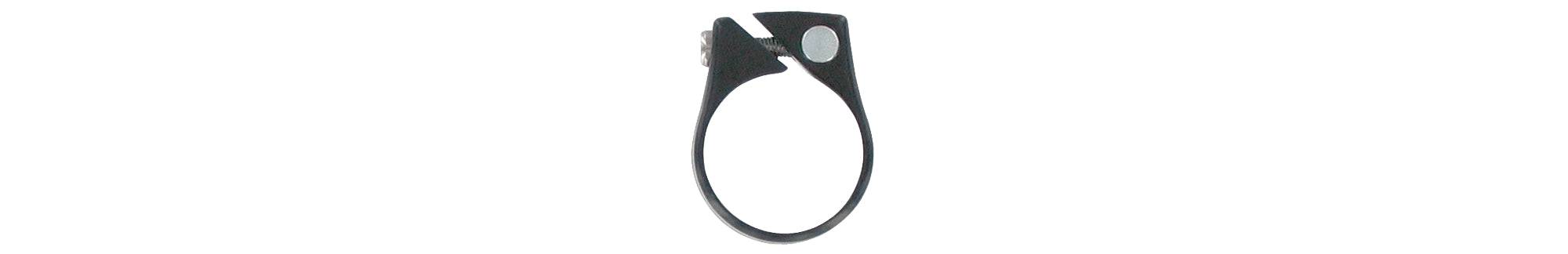 Bontrager Carbon Friendly Seatpost Clamp for bike seatpost, made of lightweight carbon, secure and durable bicycle component.
