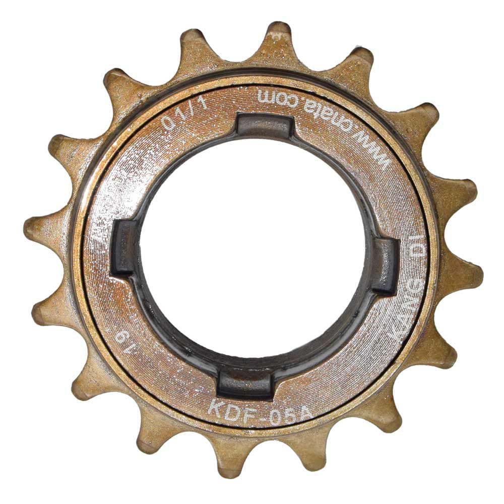 Miche Singlespeed freewheel sprocket with 16 or 18 teeth for double-sided threaded hubs, bike components, black metal finish.