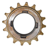 Miche Singlespeed freewheel sprocket with 16 or 18 teeth for double-sided threaded hubs, bike components, black metal finish.