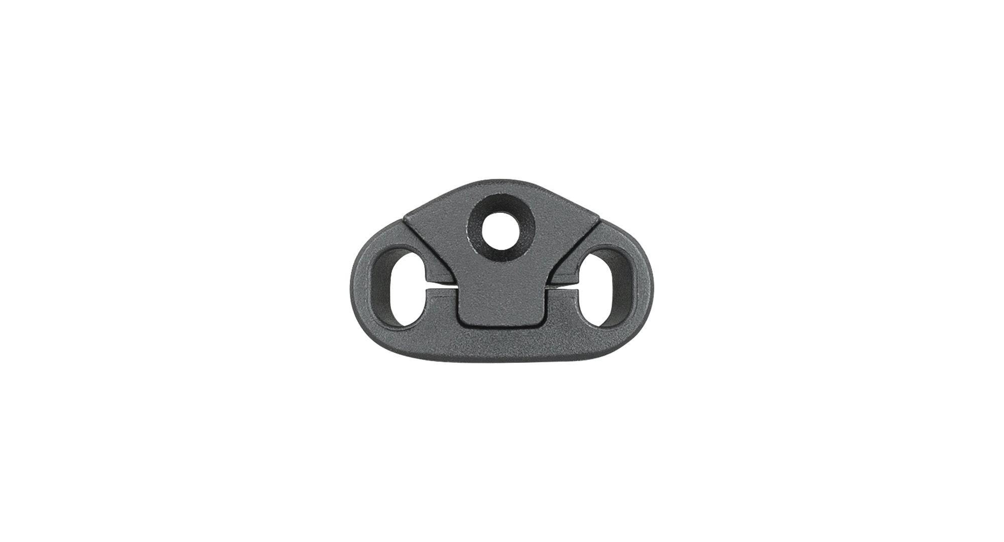Trek Fuel EX Carbon 2020 bottom bracket cable guide in black, designed for smooth cable routing on mountain bike components.