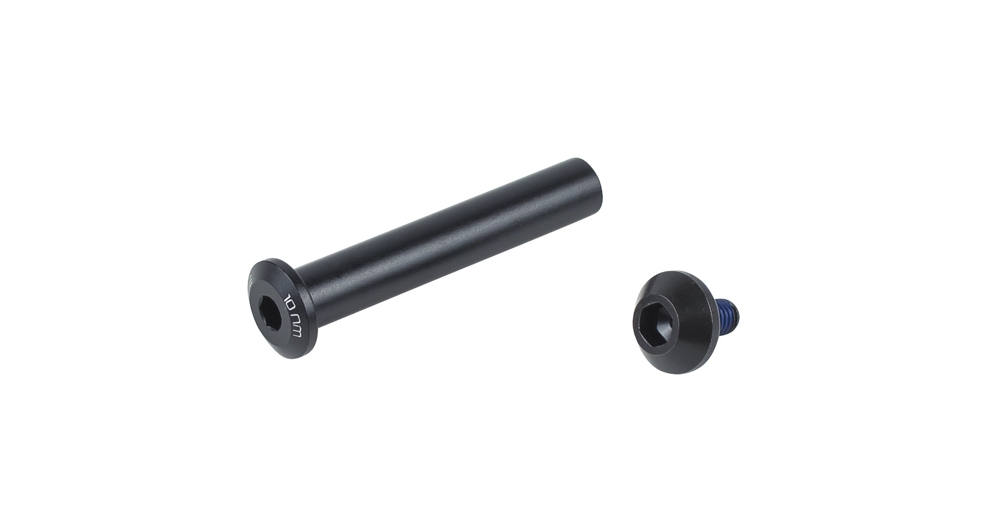 Trek rear shock pin-to-trunnion 16mm upper mount kit in black hardware for bicycle suspension components.