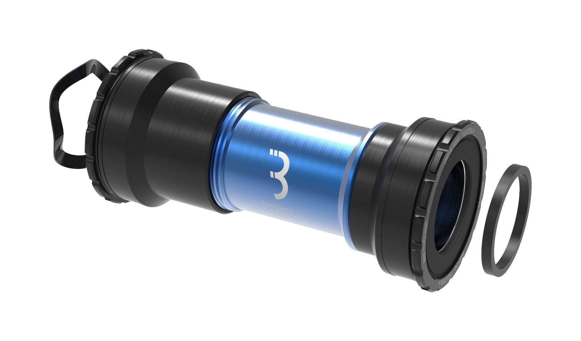 BBB BBO-29 BottomFit BB86/92 bottom bracket for 24mm cranksets, showing the compact, durable component with black finish.