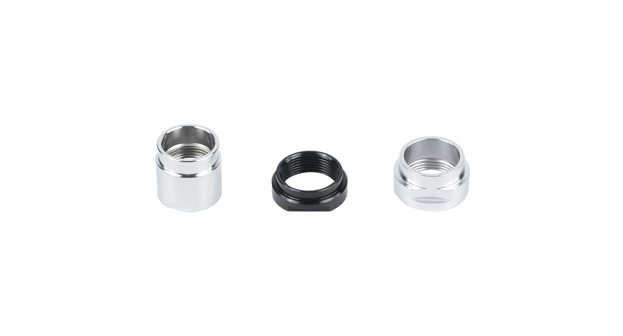 Black Bontrager Duster Elite rear hub end cap kit for 142/148mm OLD, designed for bicycle components and wheel hubs.