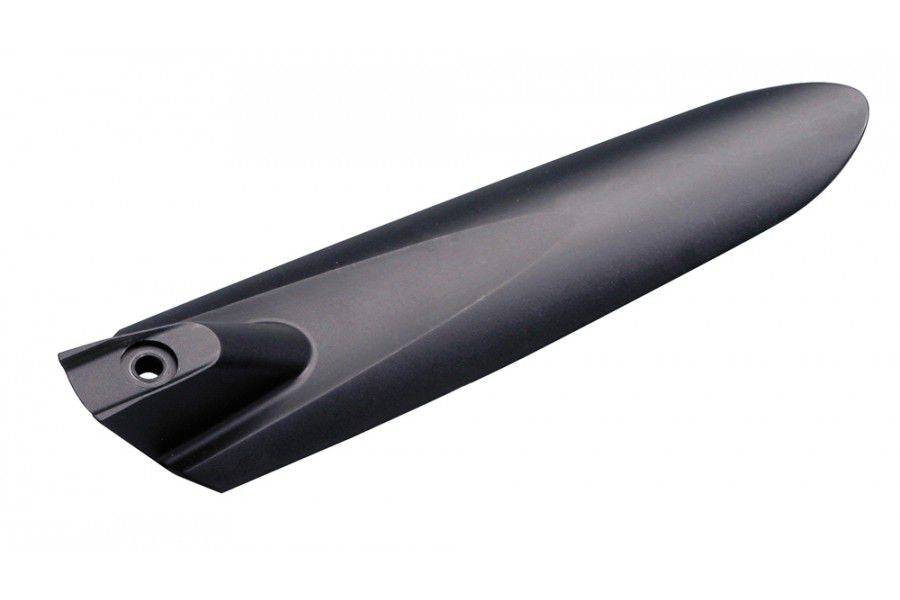 Topeak RX Defender black road bike mudguard attached to a bike, providing splash protection during rides.