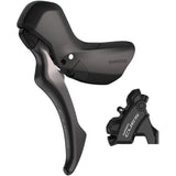 Shimano CUES hydraulic disc brake lever and left rear caliper set, black components for mountain bike braking system