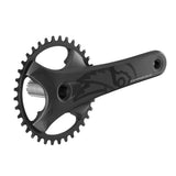 Campagnolo Ekar GT 13x gravel and all-road cycling chainset cranks with black finish and lightweight alloy construction.
