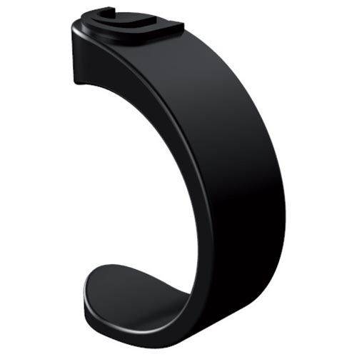 Deda Elementi D-Clip Aero handlebar clip in black and red for Superzero stem, showing sleek metal design.