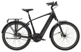 Trek District+ 4 electric hybrid bike for urban commuting and versatile riding, shown with sleek frame and city-ready design.