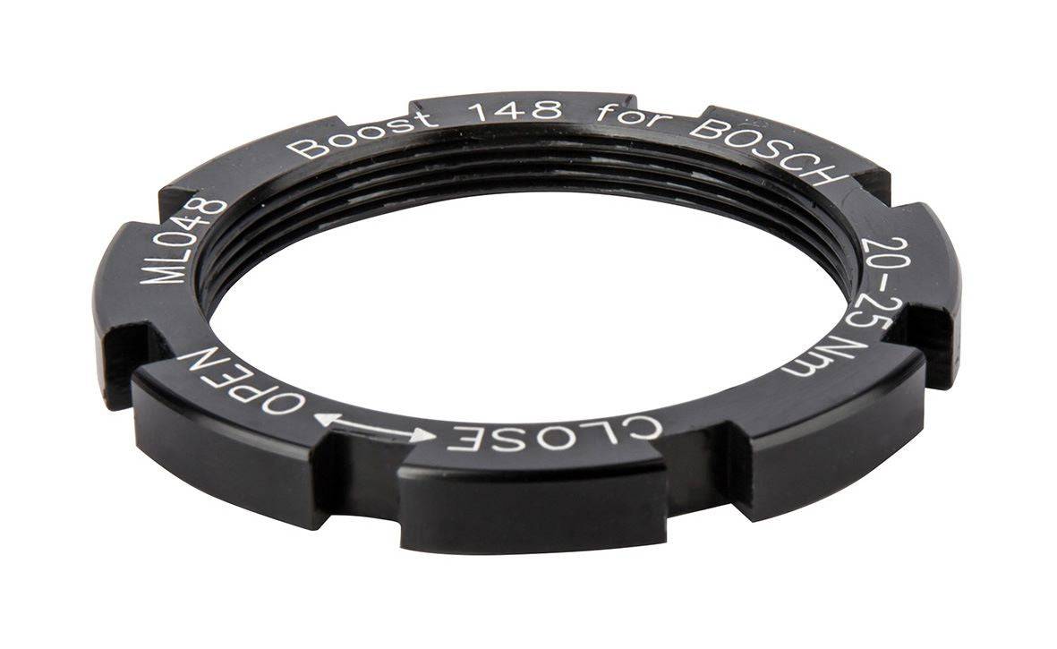 FSA Bosch lockring for e-bike boost hub spacing, drivetrain component with precise threading and durable construction.